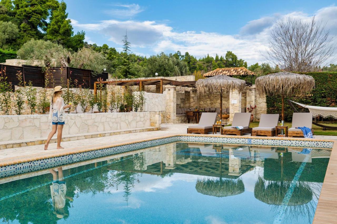 Palmrise Luxury Villas By Travel Pro Services - Nea Skioni Halkidiki Bagian luar foto